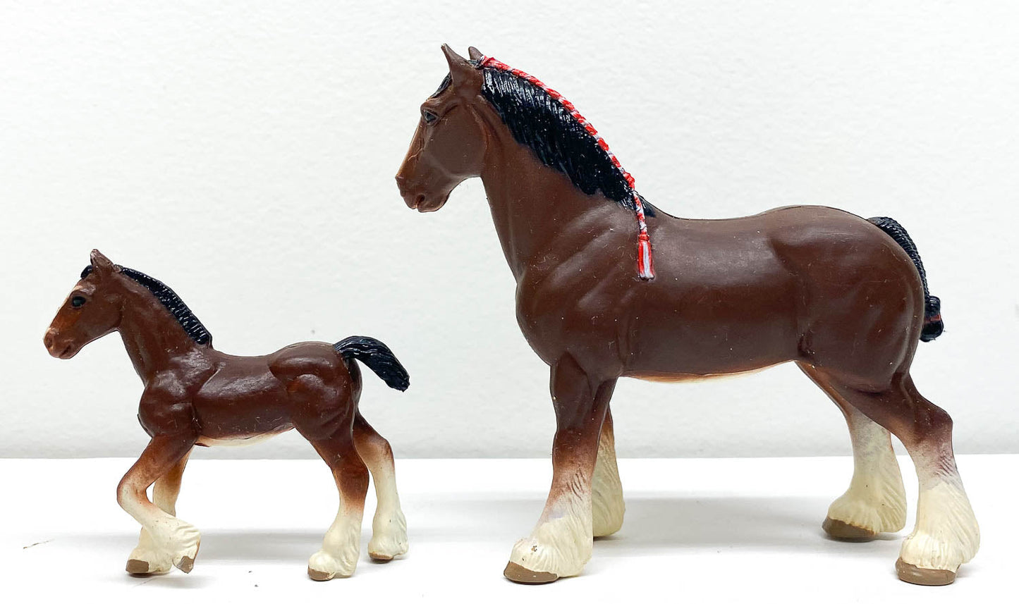 Clydesdale Mare With Foal - Ertl Retired