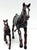 Thoroughbred Mare With Foal - Ertl Retired