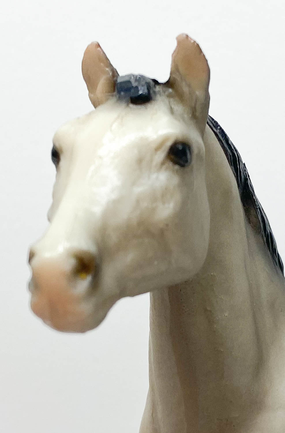 Standing Stock Horse Foal, Grey Appaloosa -Bald-Faced Version