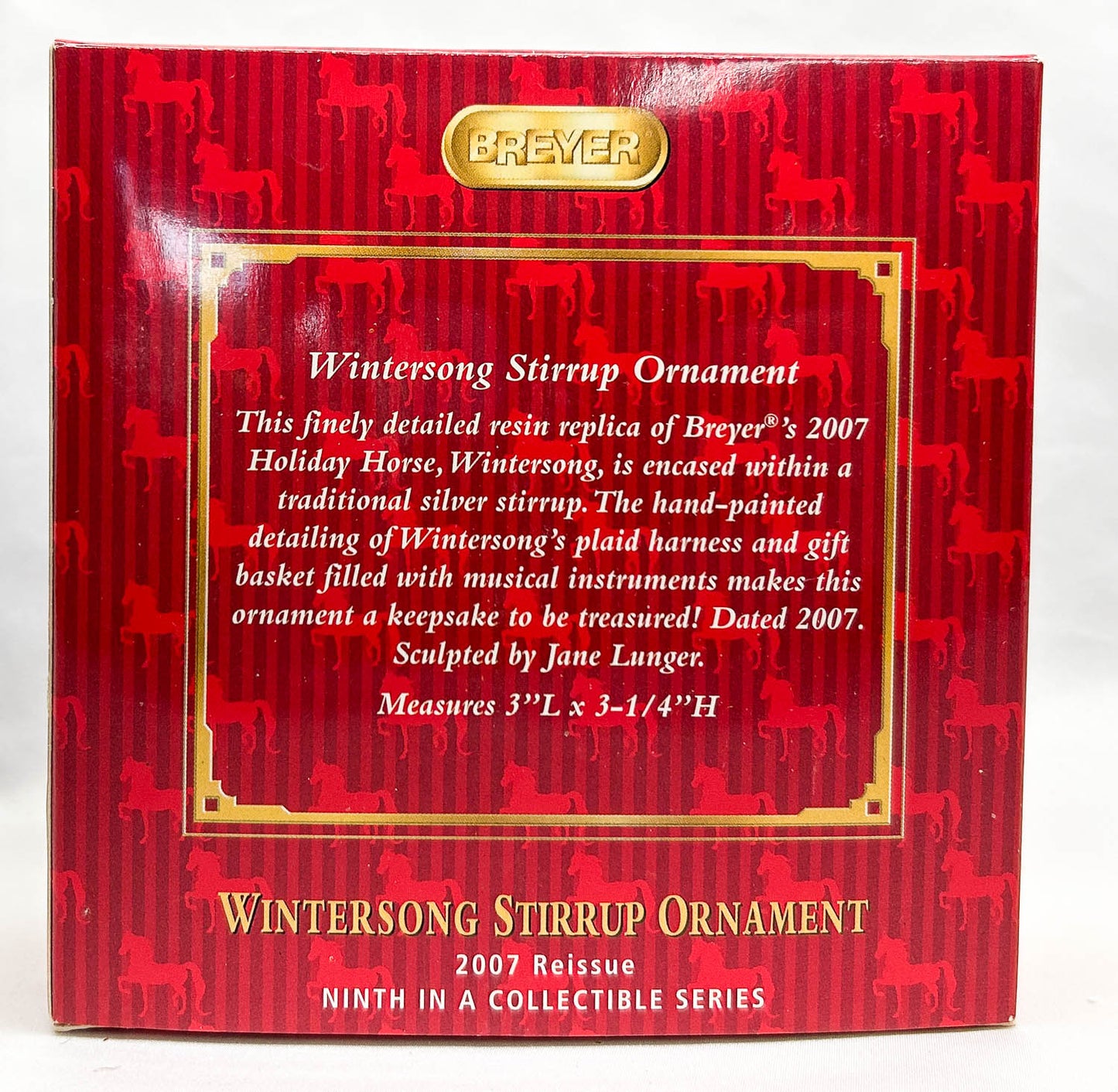 2007 Holiday Stirrup Ornament ~ Wintersong