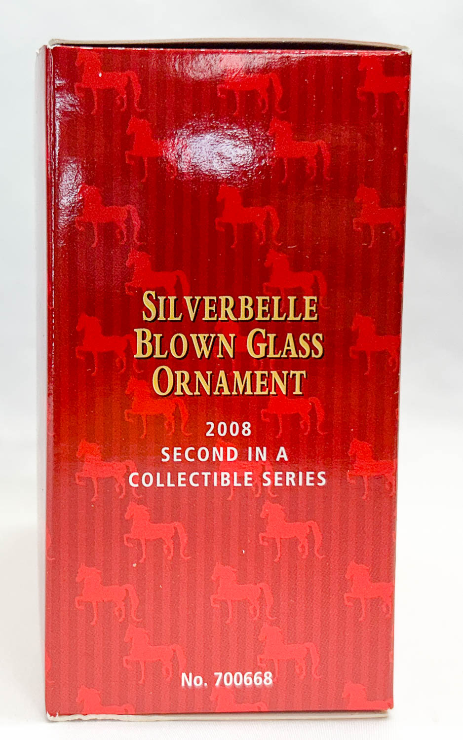 2008 Holiday Blown Glass Ornament ~ Silverbelle