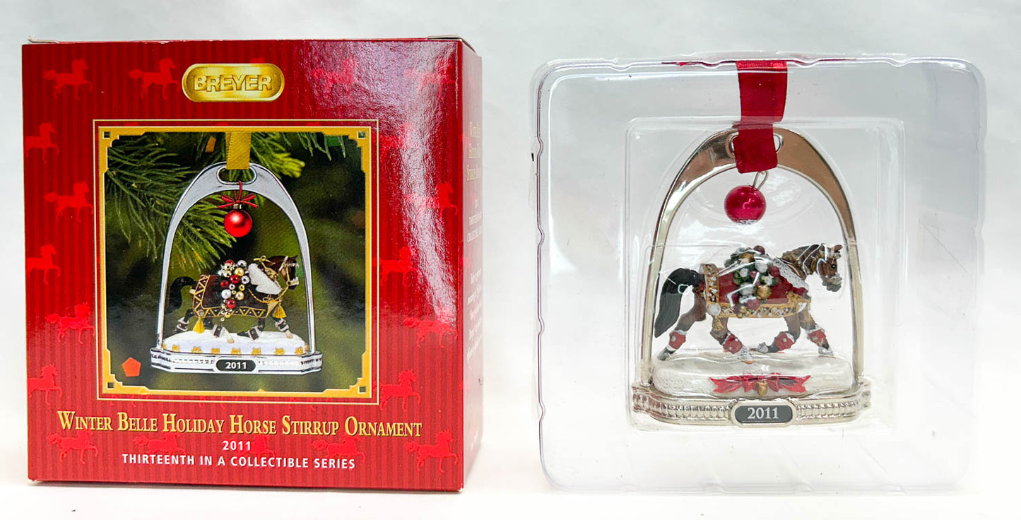 2011 Holiday Stirrup Ornament ~ Winter Belle