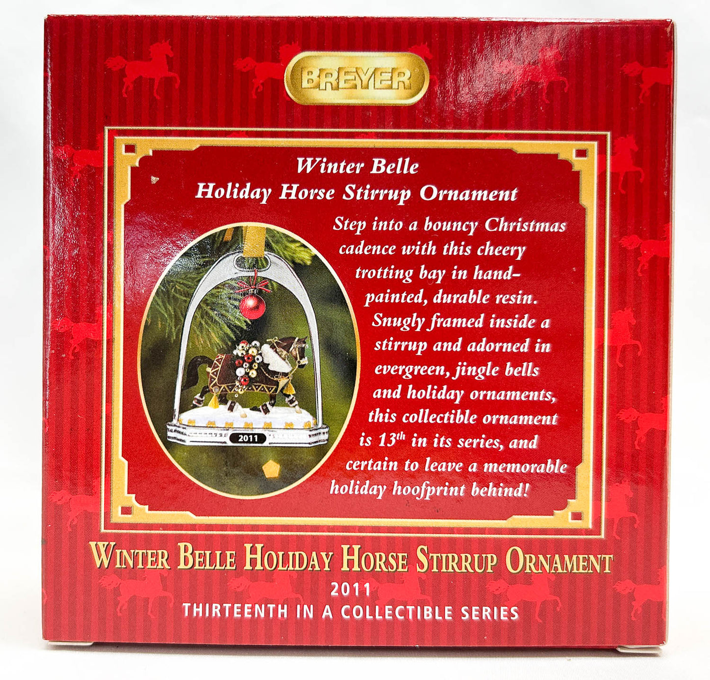 2011 Holiday Stirrup Ornament ~ Winter Belle