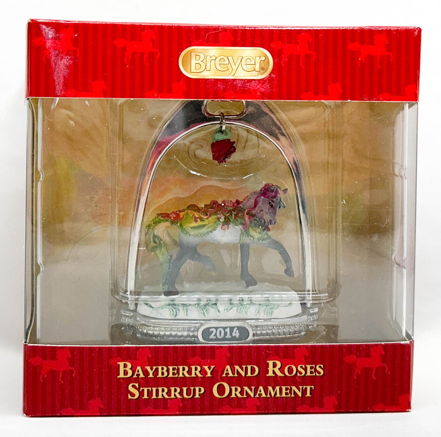 2014 Holiday Stirrup Ornament ~ Bayberry and Roses