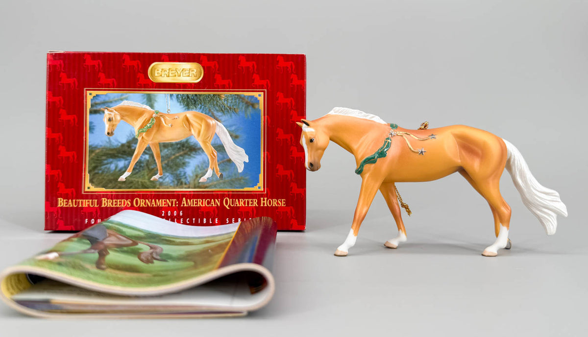 2006 Holiday Beautiful Breeds Christmas Ornament, American Quarter Horse - PORCELAIN
