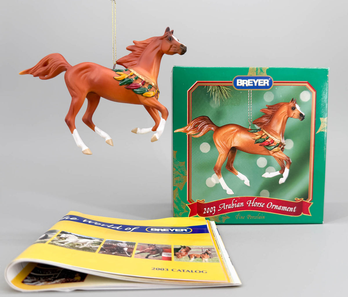 2003 Holiday Beautiful Breeds Ornament ~ Arabian - PORCELAIN - 1st in the Series