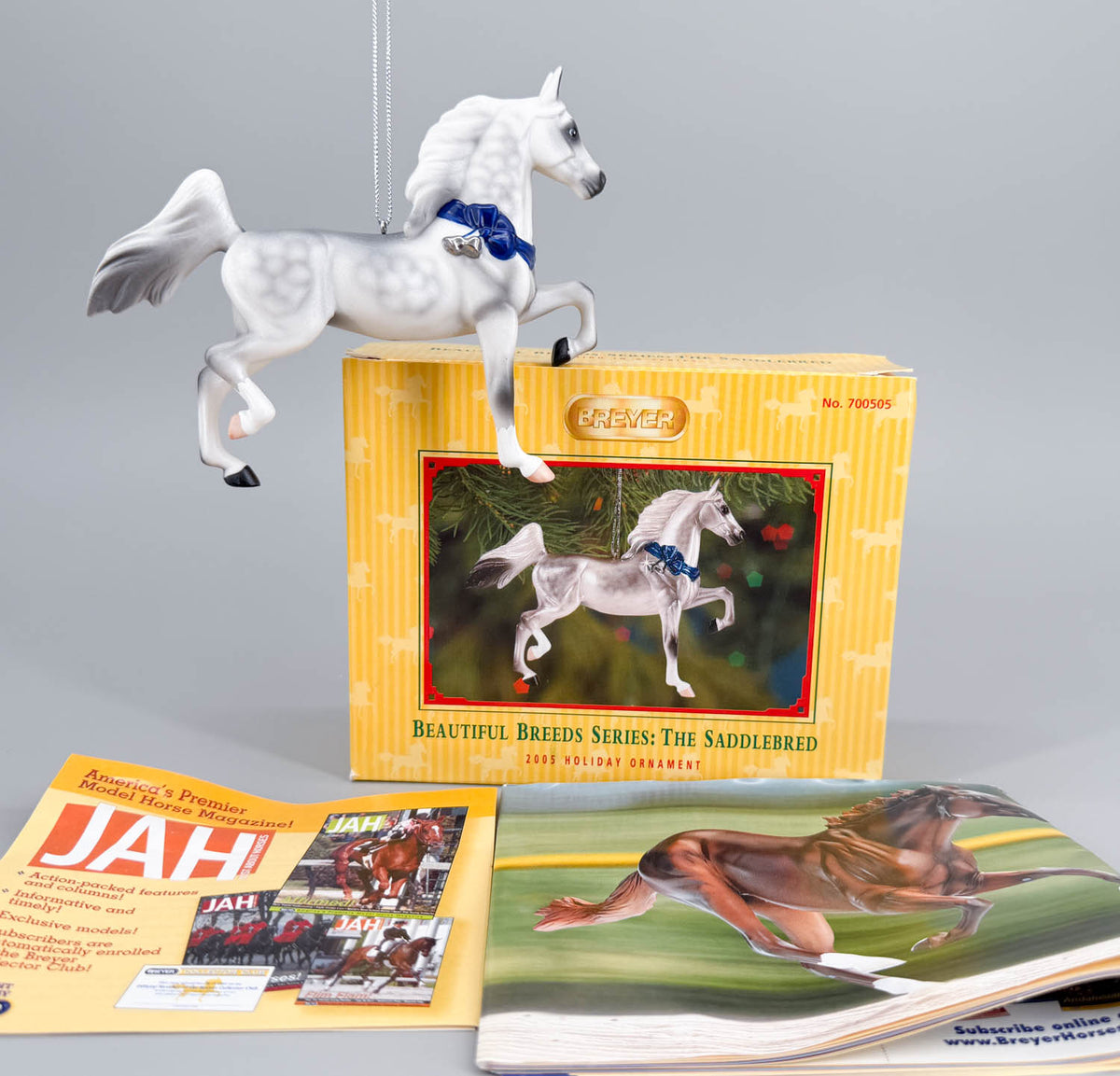 2005 Holiday Beautiful Breeds Christmas Ornament, Saddlebred - PORCELAIN