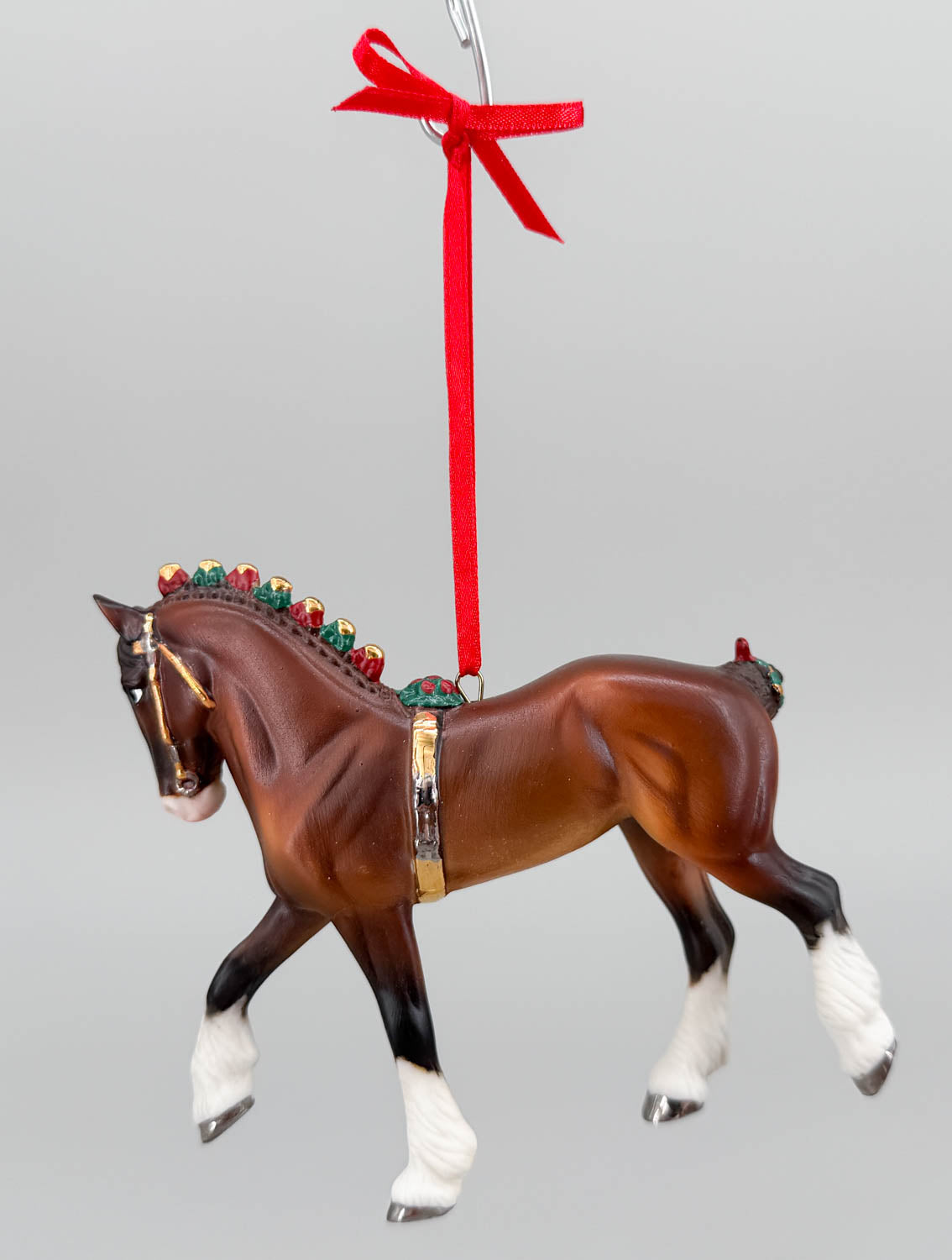 2008 Holiday Beautiful Breeds Christmas Ornament, Clydesdale - PORCELAIN