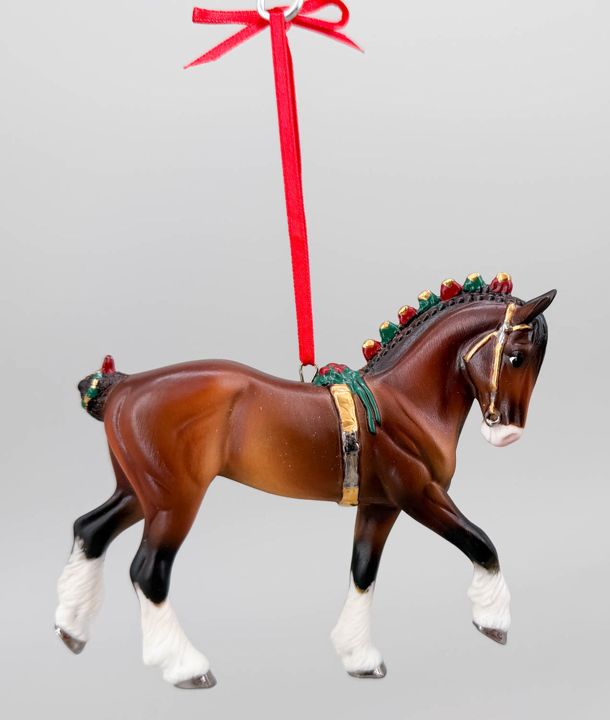 2008 Holiday Beautiful Breeds Christmas Ornament, Clydesdale - PORCELAIN