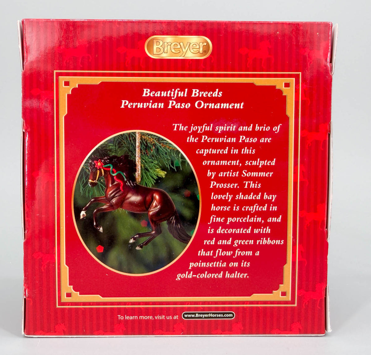 2012 Holiday Beautiful Breeds Christmas Ornament, Peruvian Paso - PORCELAIN