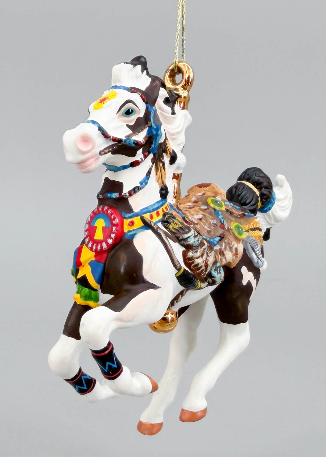2004 Holiday Carousel Ornament ~ Painted Pony - PORCELAIN