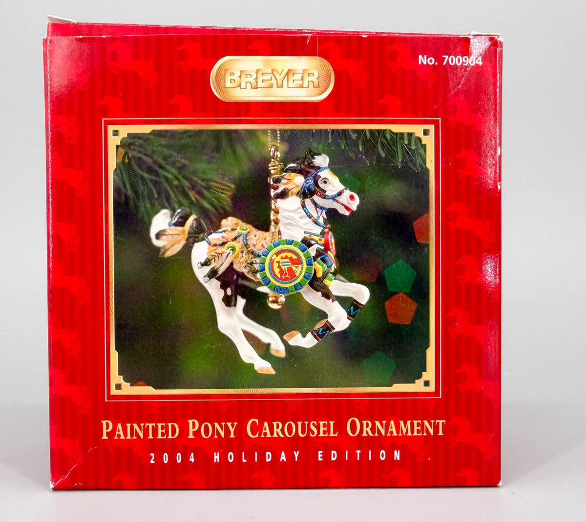 2004 Holiday Carousel Ornament ~ Painted Pony - PORCELAIN