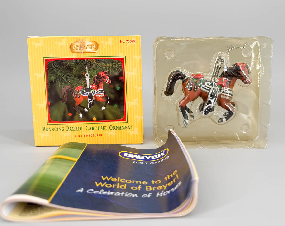 2005 Holiday Carousel Ornament ~ Prancing Parade - PORCELAIN