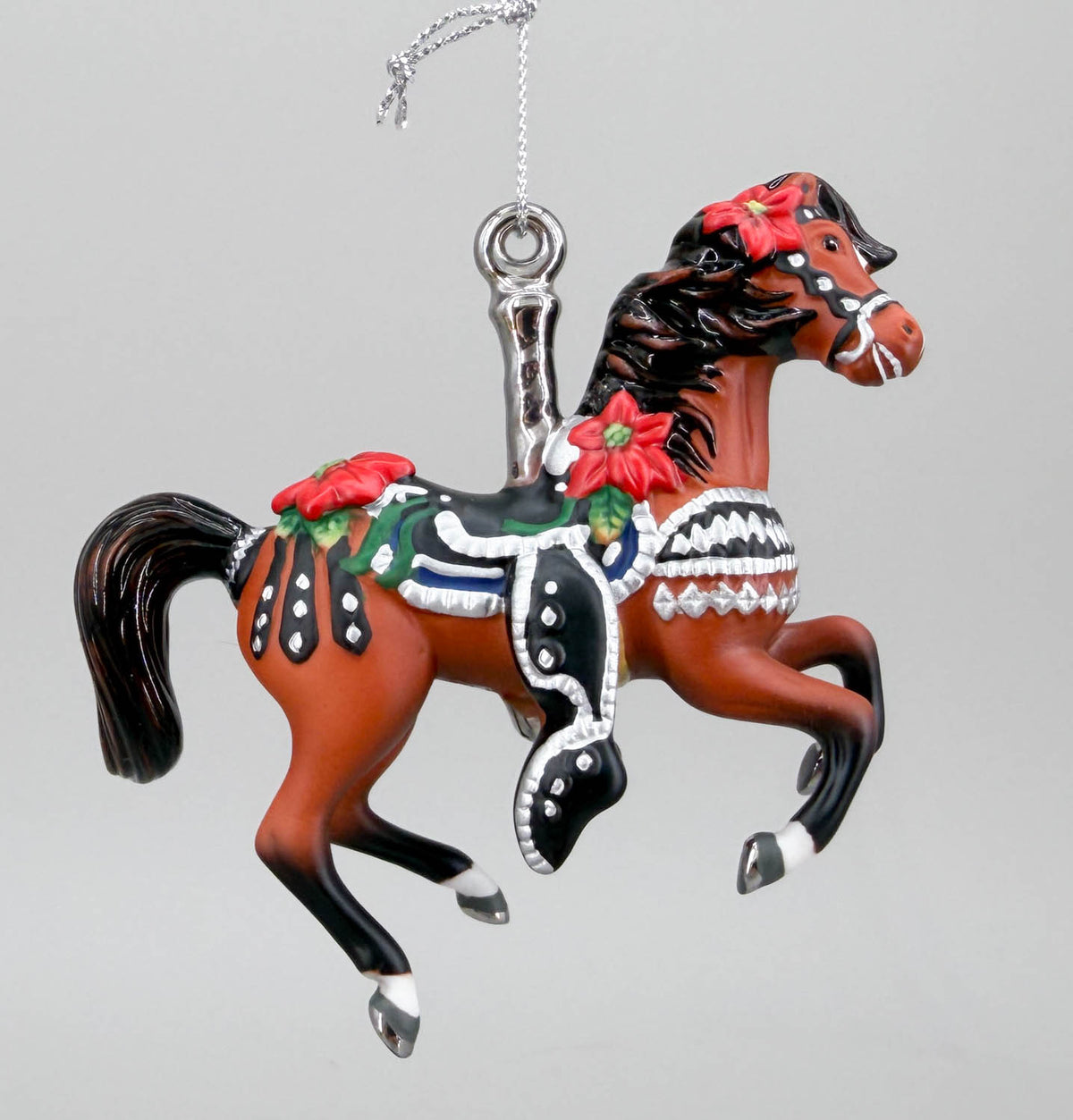 2005 Holiday Carousel Ornament ~ Prancing Parade - PORCELAIN