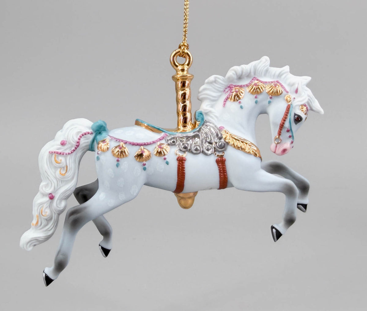 2006 Holiday Carousel Ornament ~ Neptune - PORCELAIN