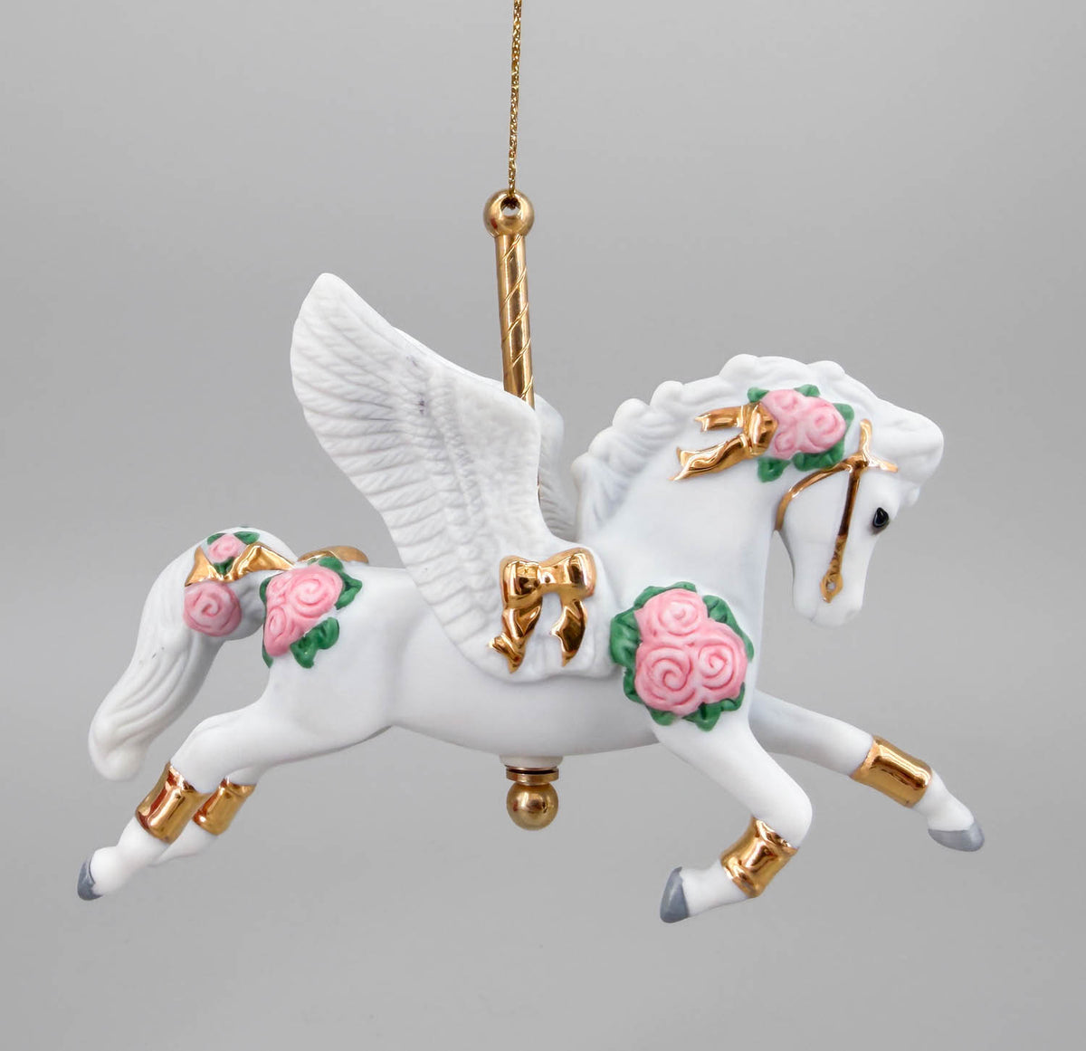 2007 Holiday Carousel Ornament ~ Snowstar - PORCELAIN