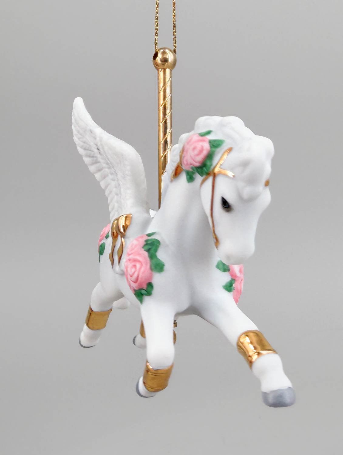 2007 Holiday Carousel Ornament ~ Snowstar - PORCELAIN