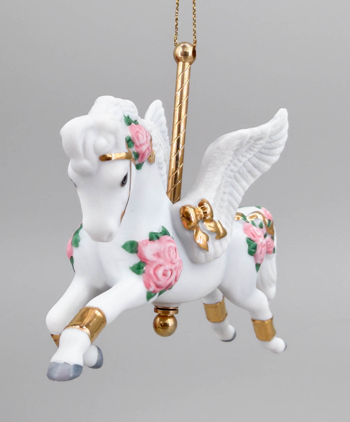 2007 Holiday Carousel Ornament ~ Snowstar - PORCELAIN