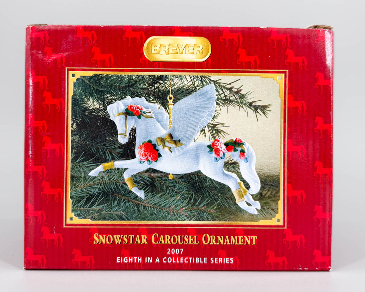 2007 Holiday Carousel Ornament ~ Snowstar - PORCELAIN