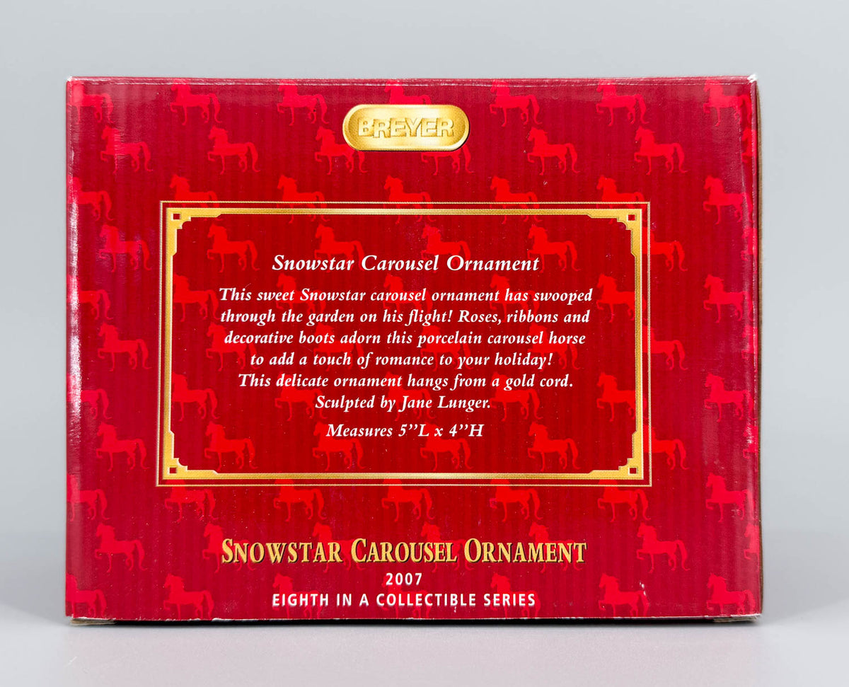 2007 Holiday Carousel Ornament ~ Snowstar - PORCELAIN