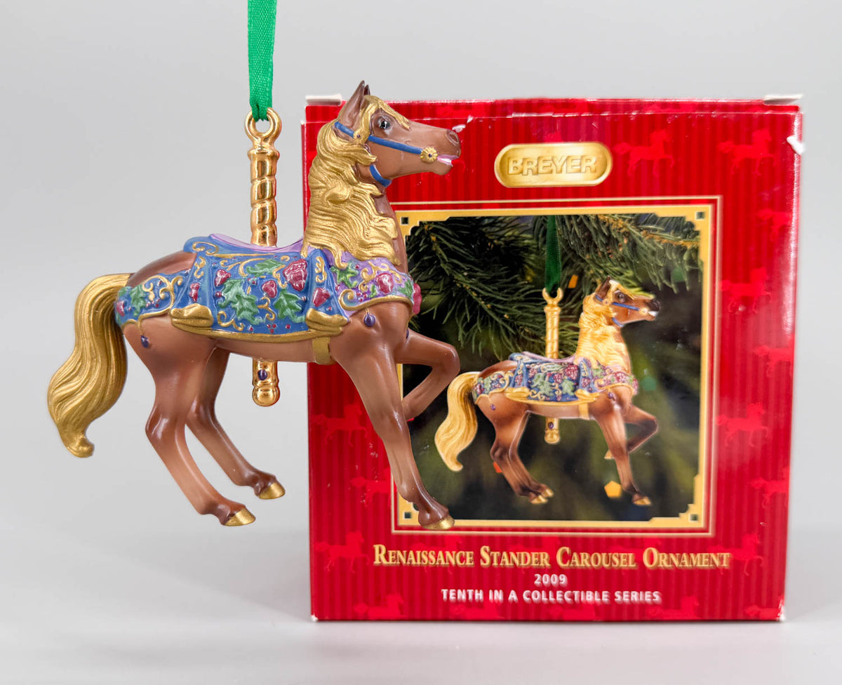 2009 Holiday Carousel Ornament ~ Renaissance Stander - PORCELAIN