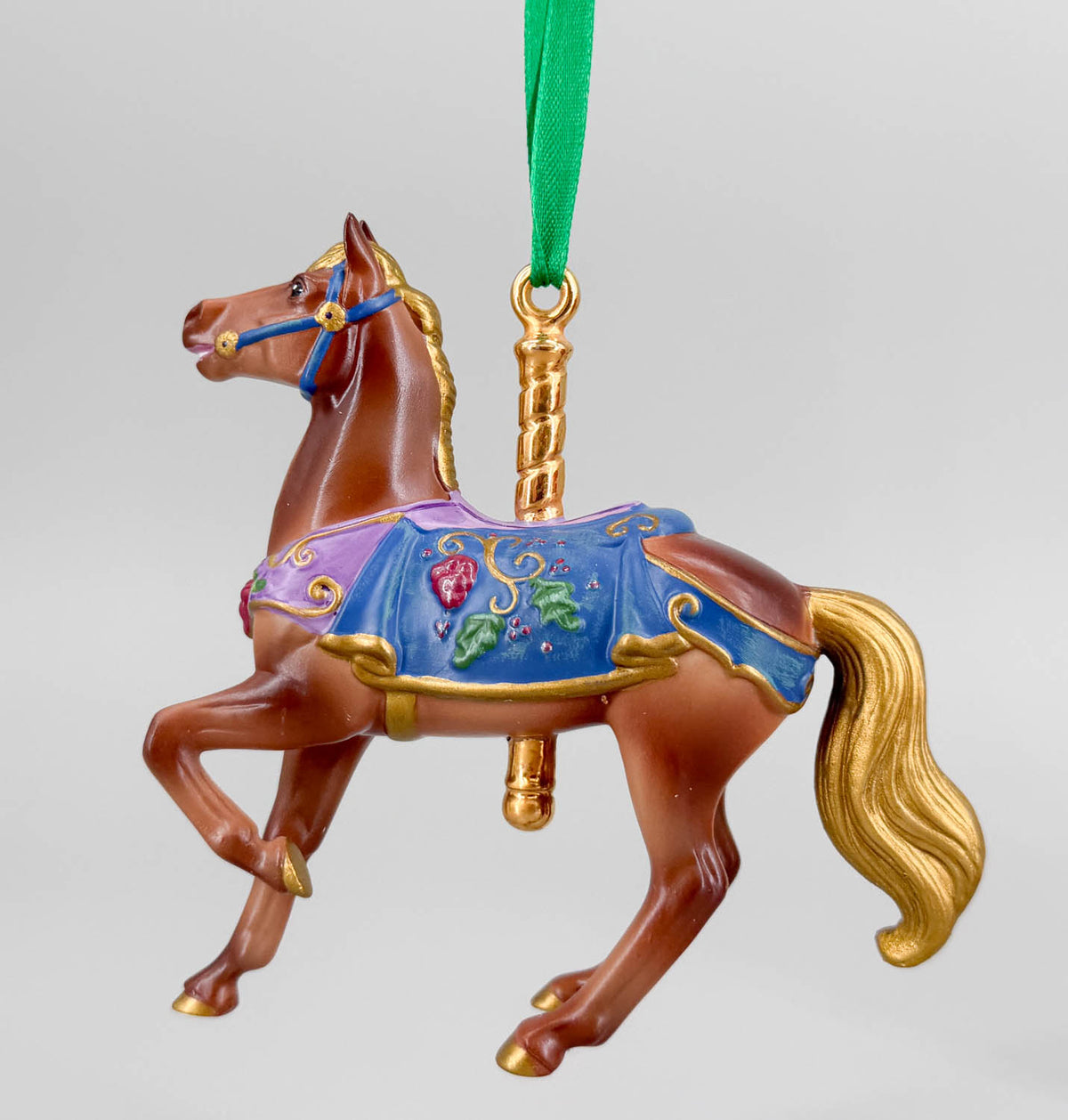2009 Holiday Carousel Ornament ~ Renaissance Stander - PORCELAIN