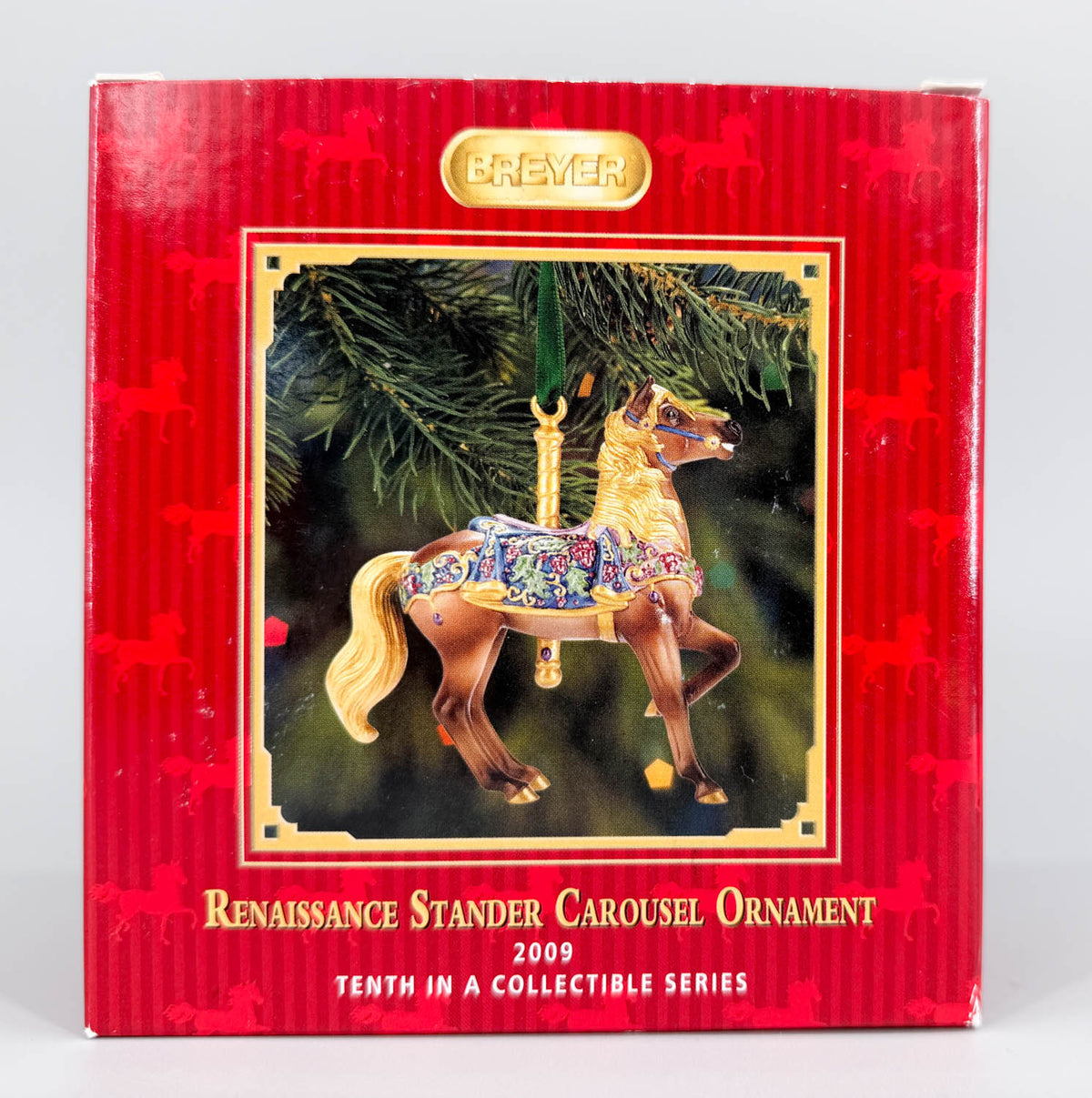 2009 Holiday Carousel Ornament ~ Renaissance Stander - PORCELAIN