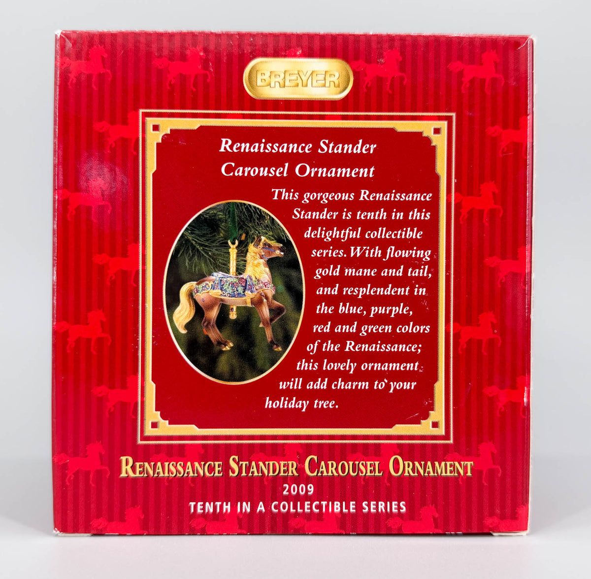 2009 Holiday Carousel Ornament ~ Renaissance Stander - PORCELAIN