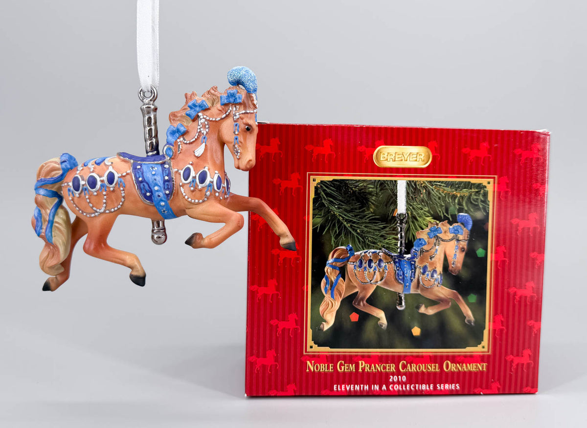 2010 Holiday Carousel Ornament ~ Noble Gem Prancer - PORCELAIN