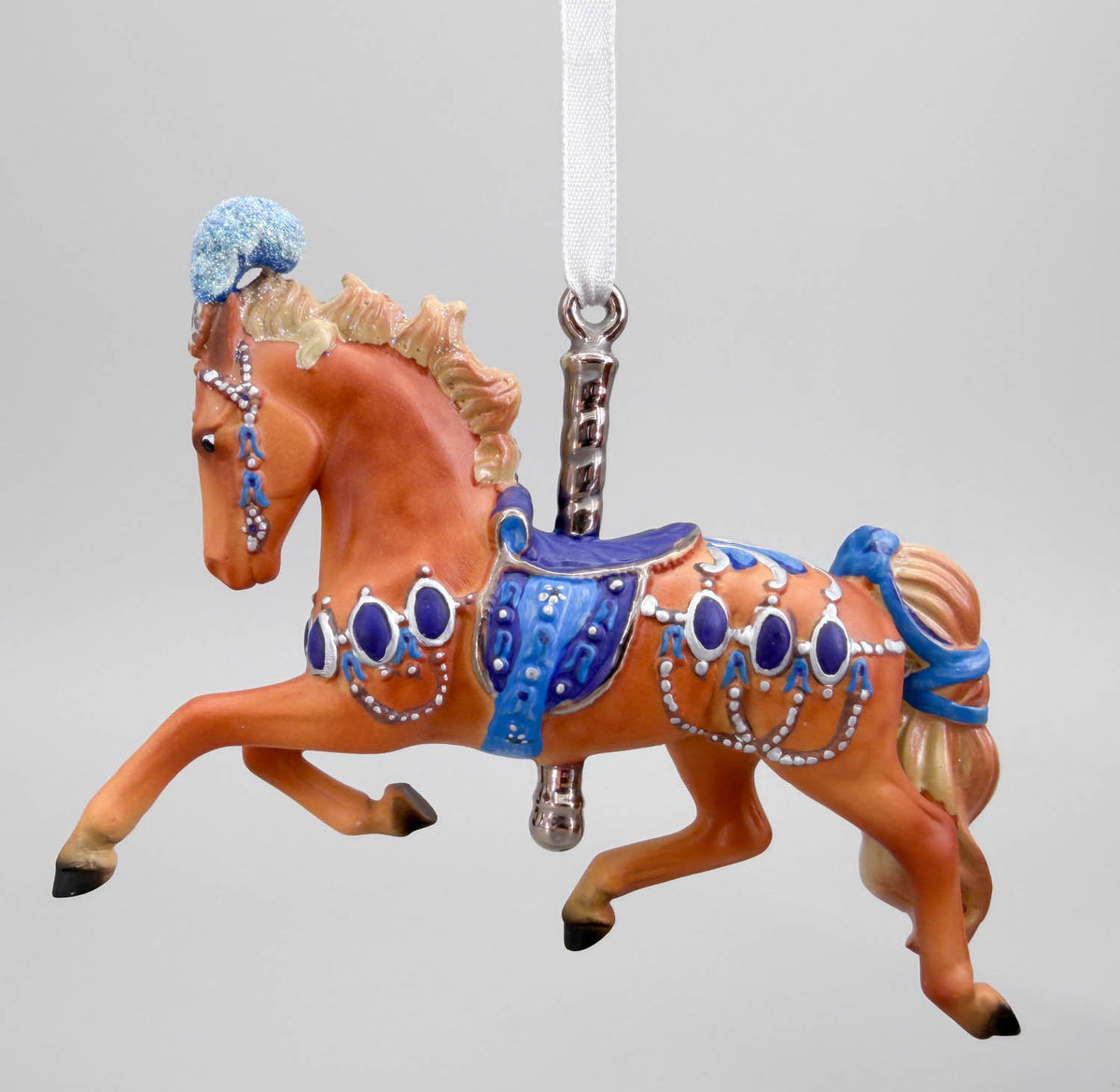 2010 Holiday Carousel Ornament ~ Noble Gem Prancer - PORCELAIN
