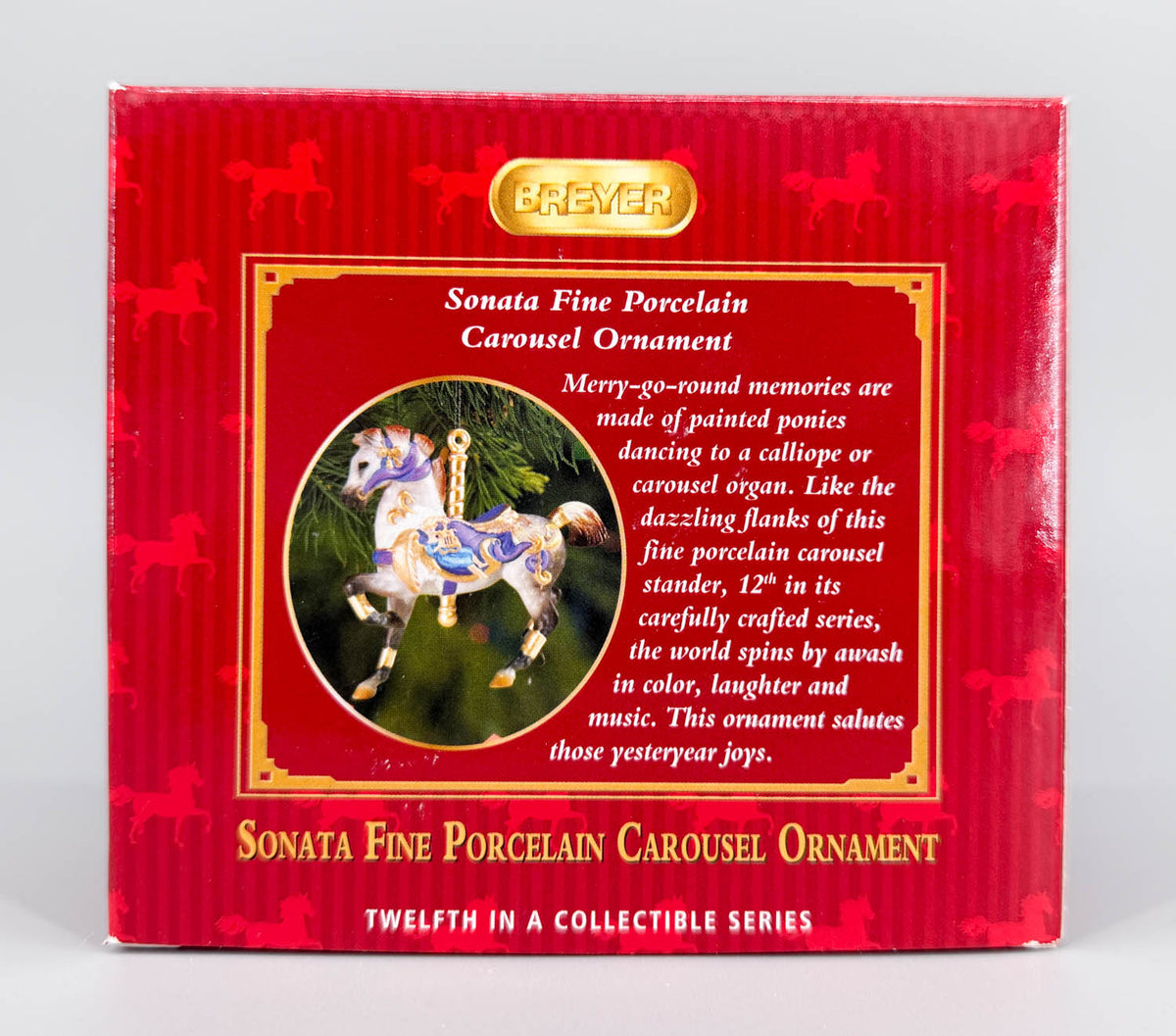 2011 Holiday Carousel Ornament ~ Sonata - PORCELAIN