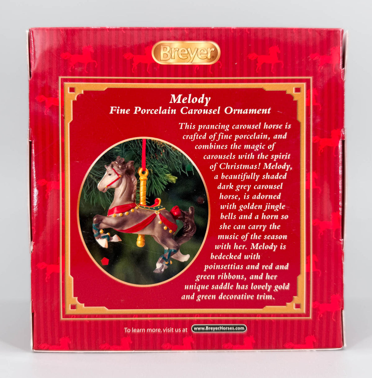 2012 Holiday Carousel Ornament ~ Melody - PORCELAIN