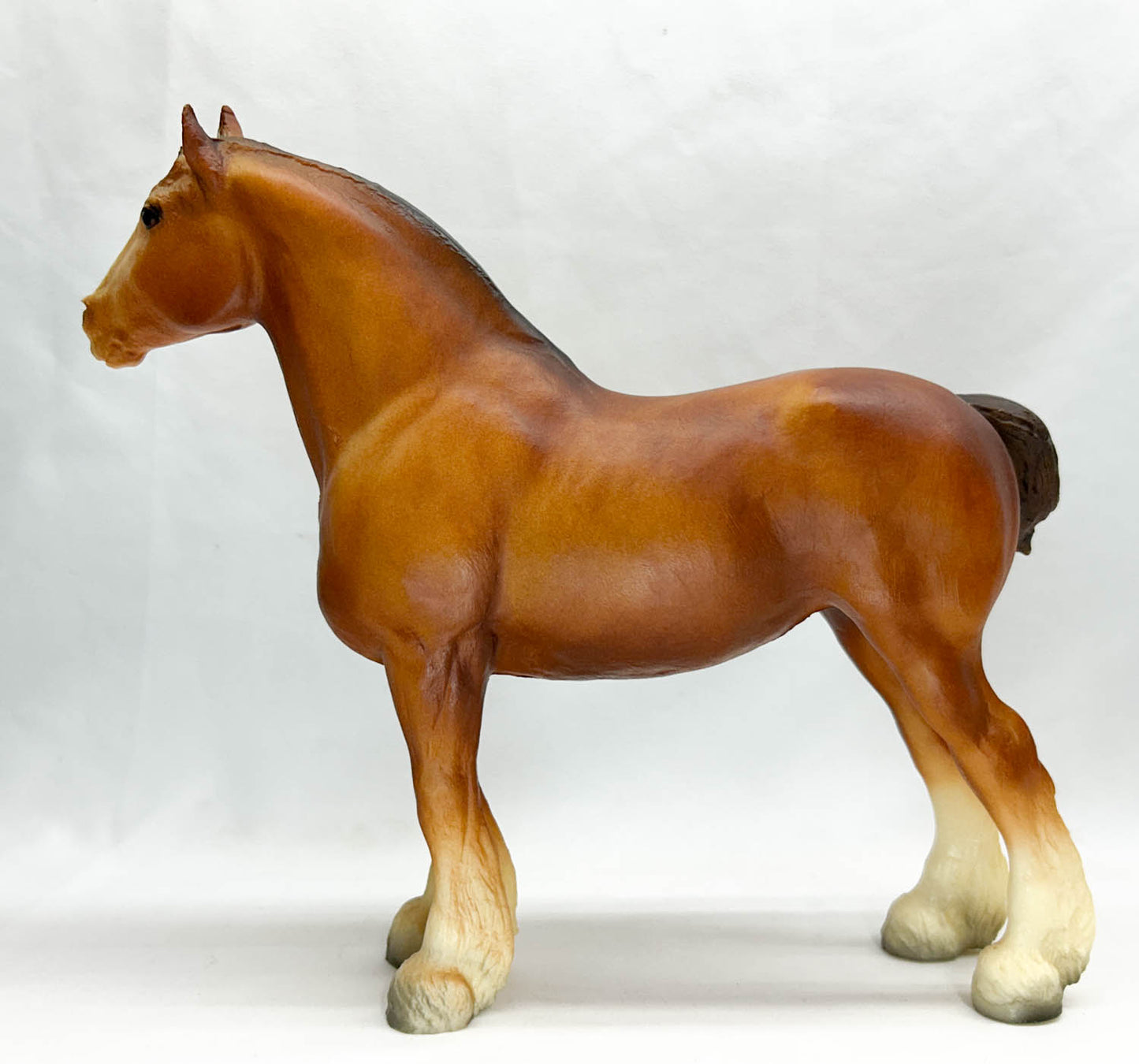 Clydesdale Mare and Foal w/ Original (Velcro closure) Blankets - B stamp Models