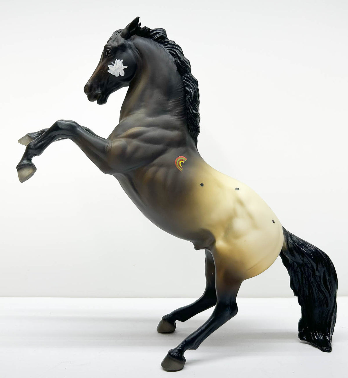 Fighting Stallion ~ Ponokah Eemetah (Rainbow & Dandelion Fluff Warpaint)