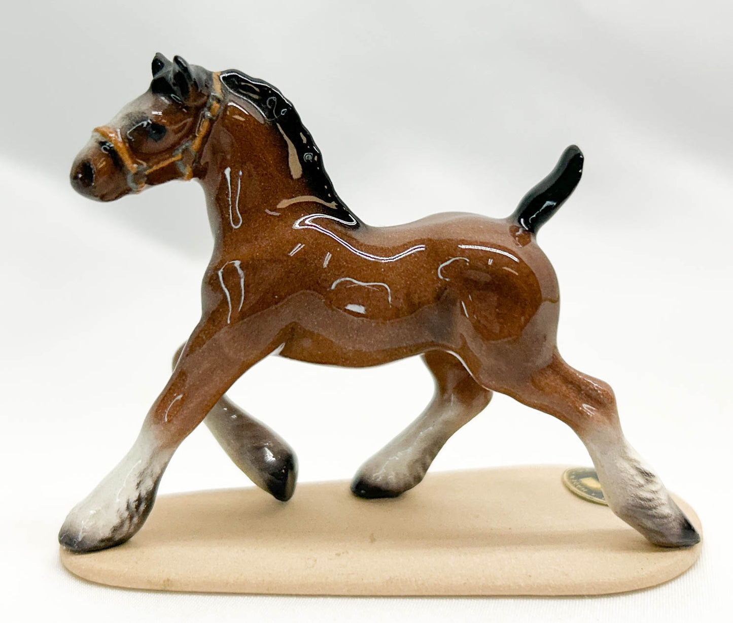 Hagen Renaker Clydesdale Foal, Bay