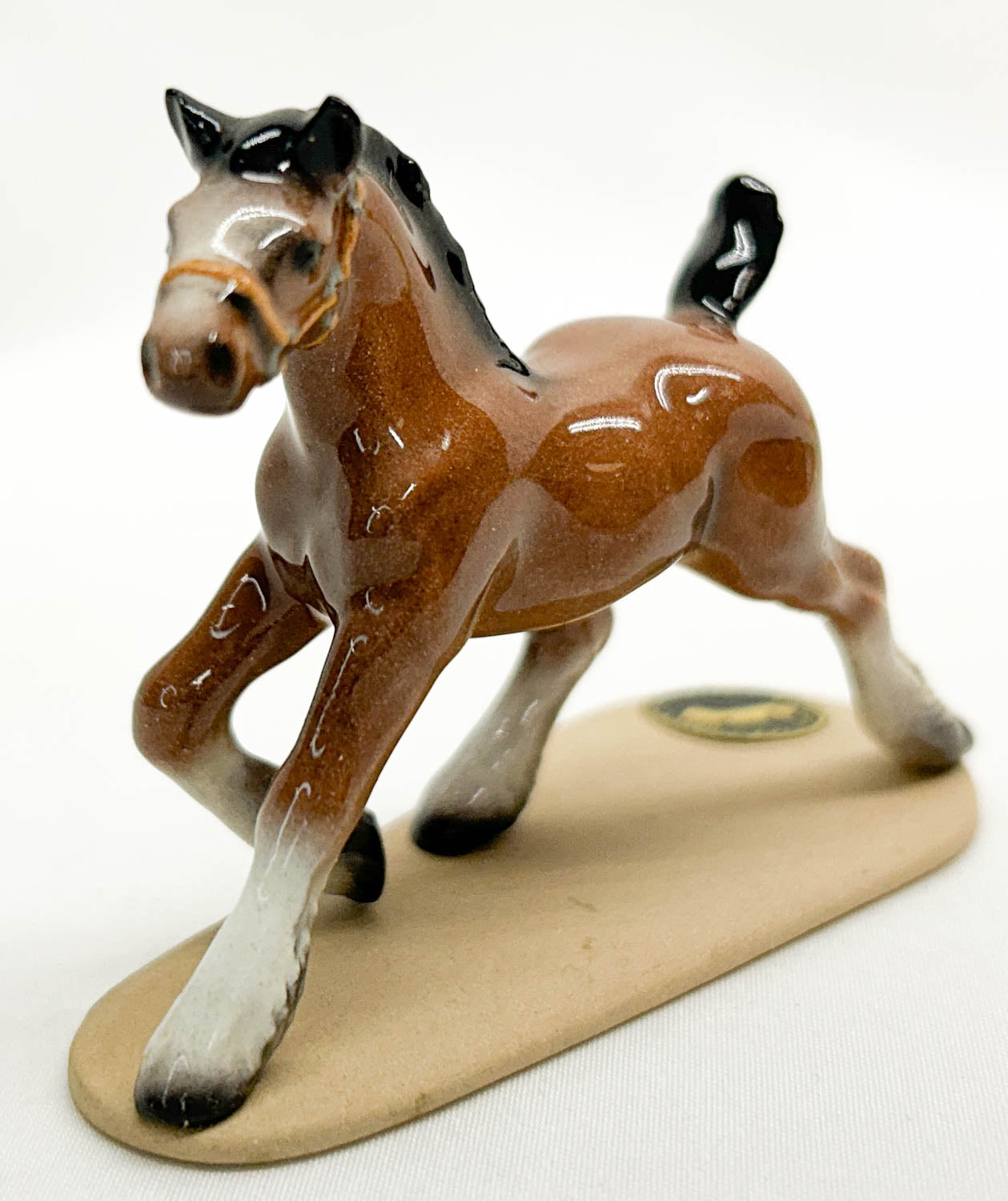 Hagen Renaker Clydesdale Foal, Bay