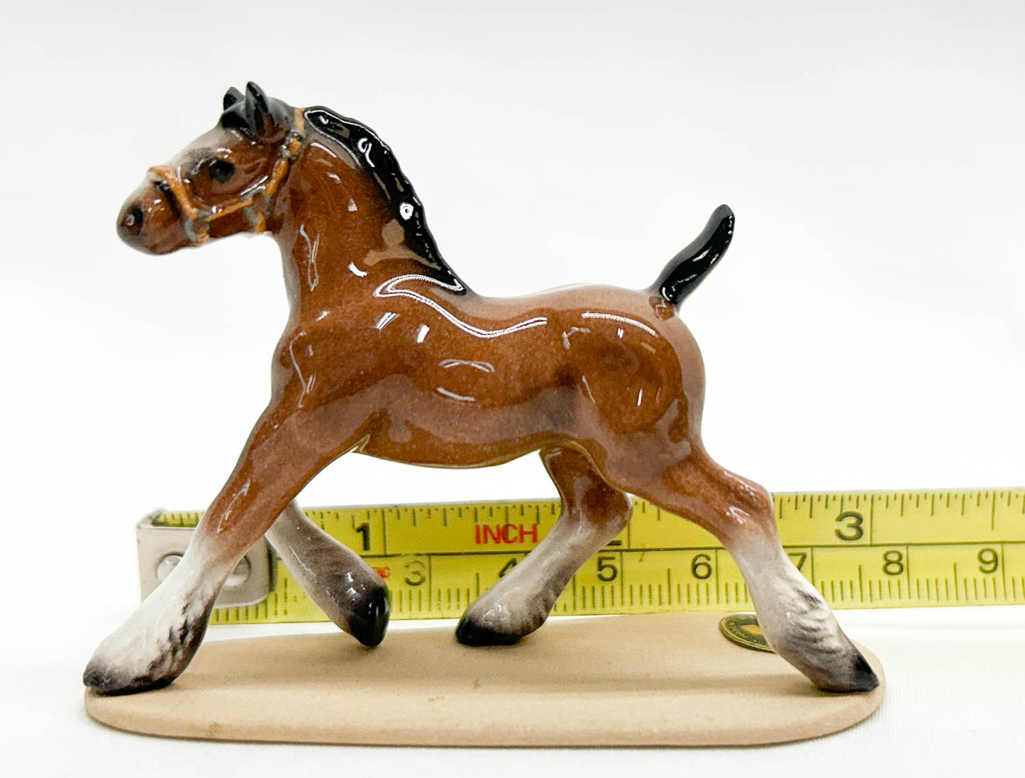 Hagen Renaker Clydesdale Foal, Bay
