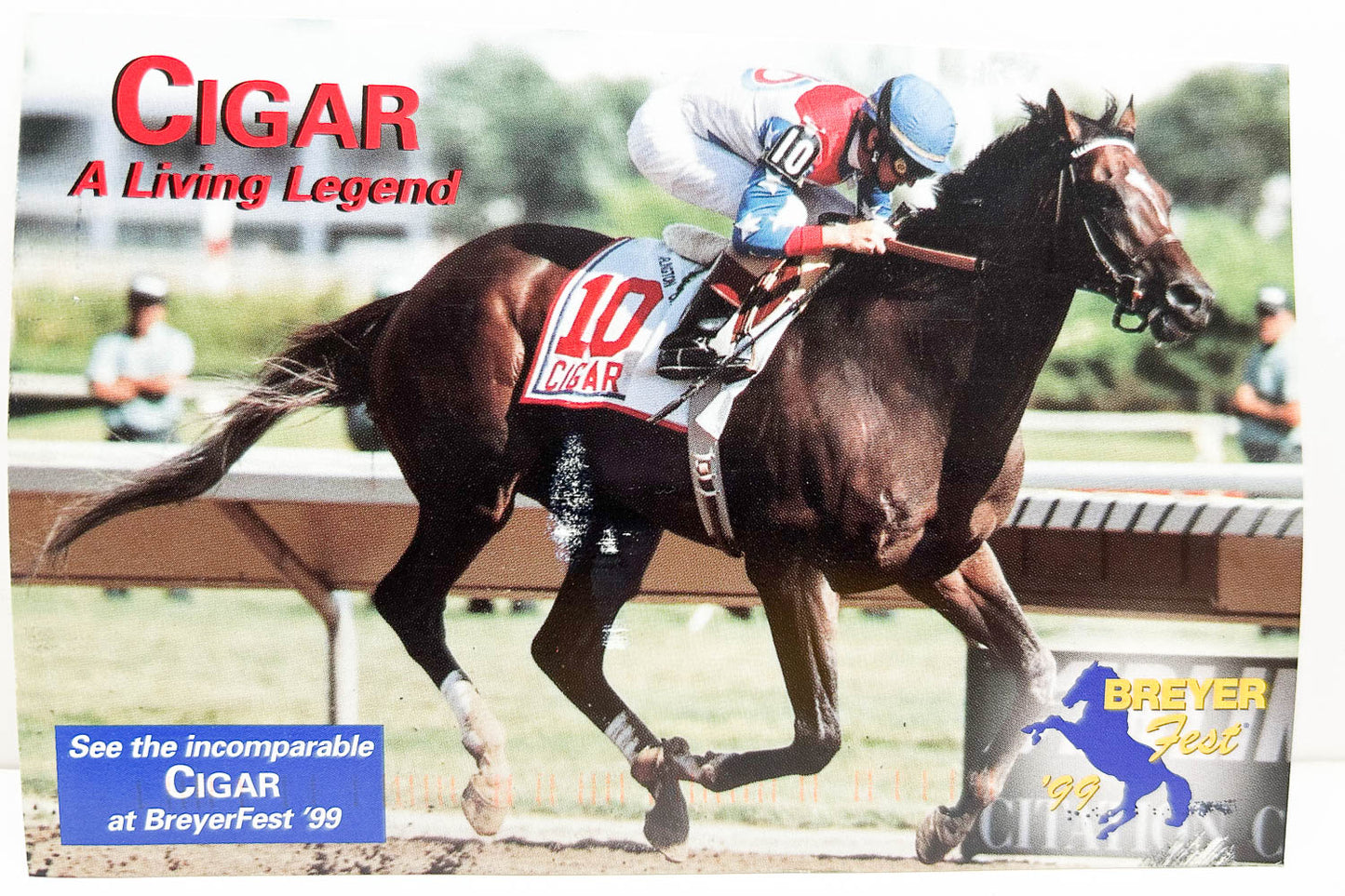Breyerfest 1999 Ad Postcard Featuring Cigar