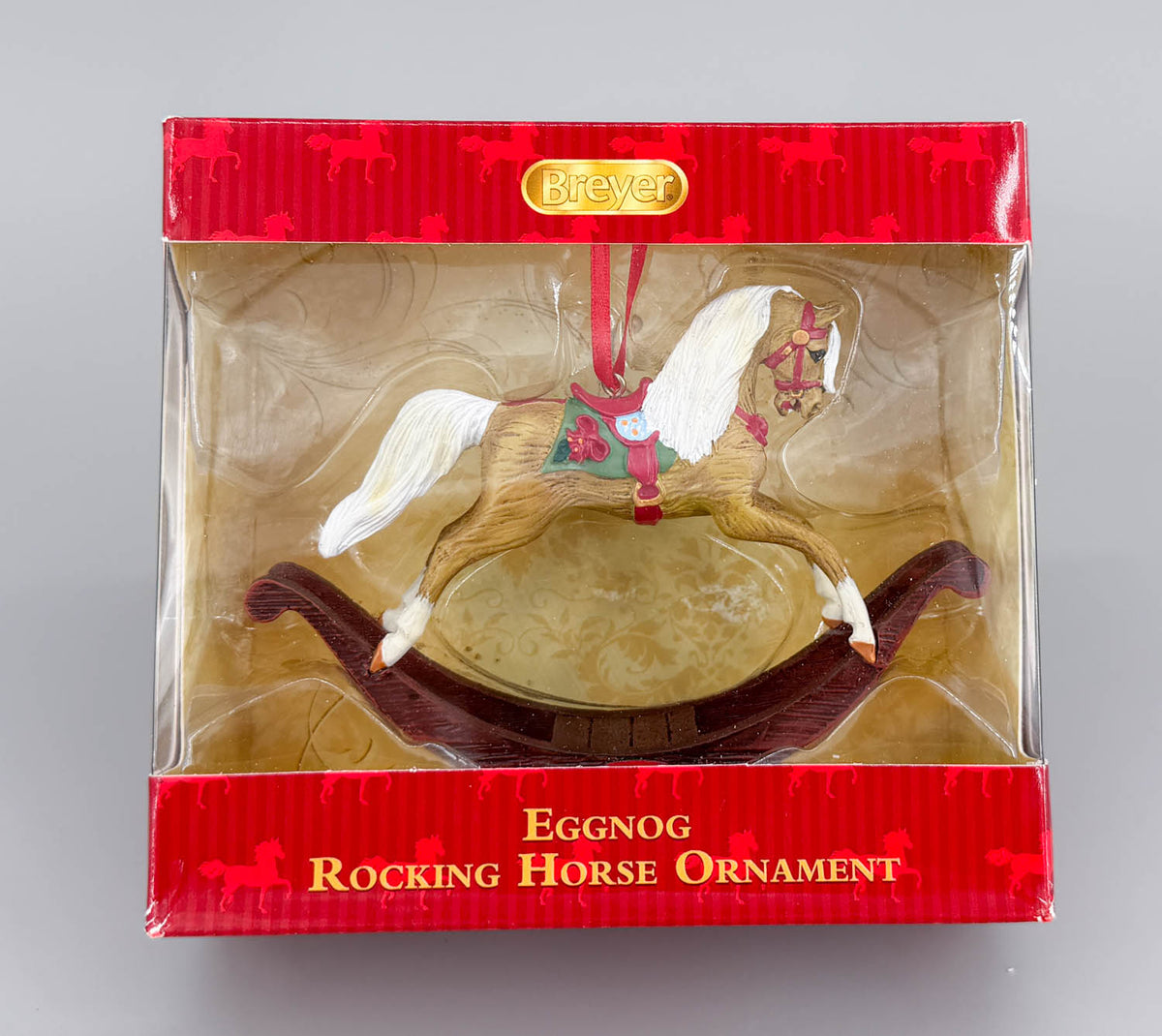 2014 Holiday Rocking Horse Ornament ~ Eggnog