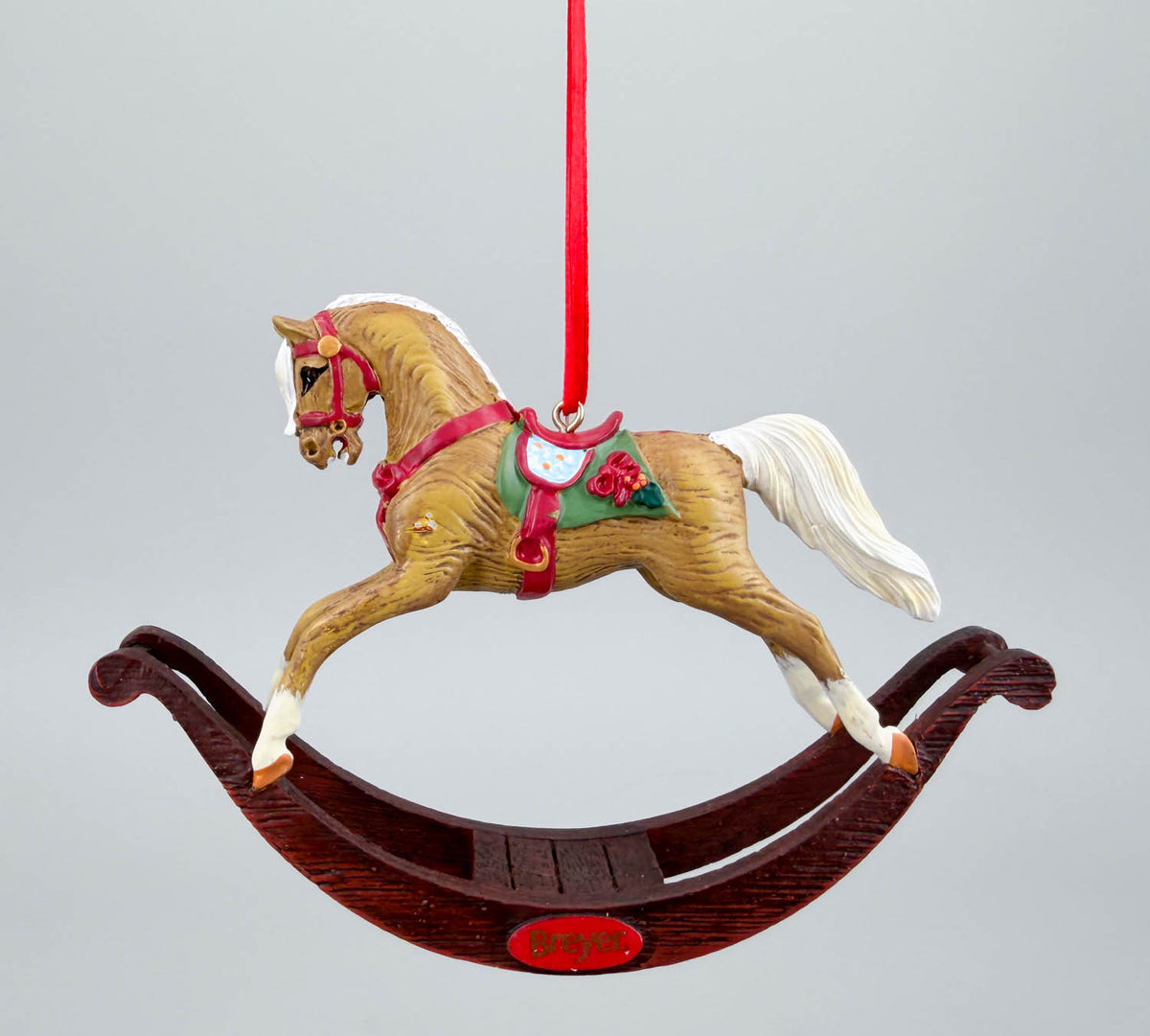 2014 Holiday Rocking Horse Ornament ~ Eggnog