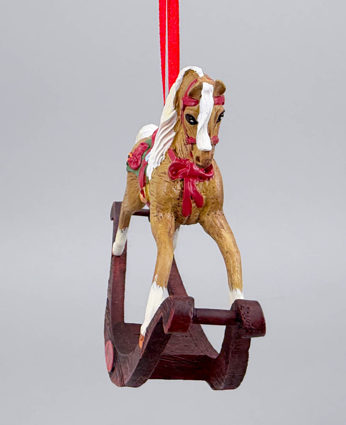2014 Holiday Rocking Horse Ornament ~ Eggnog