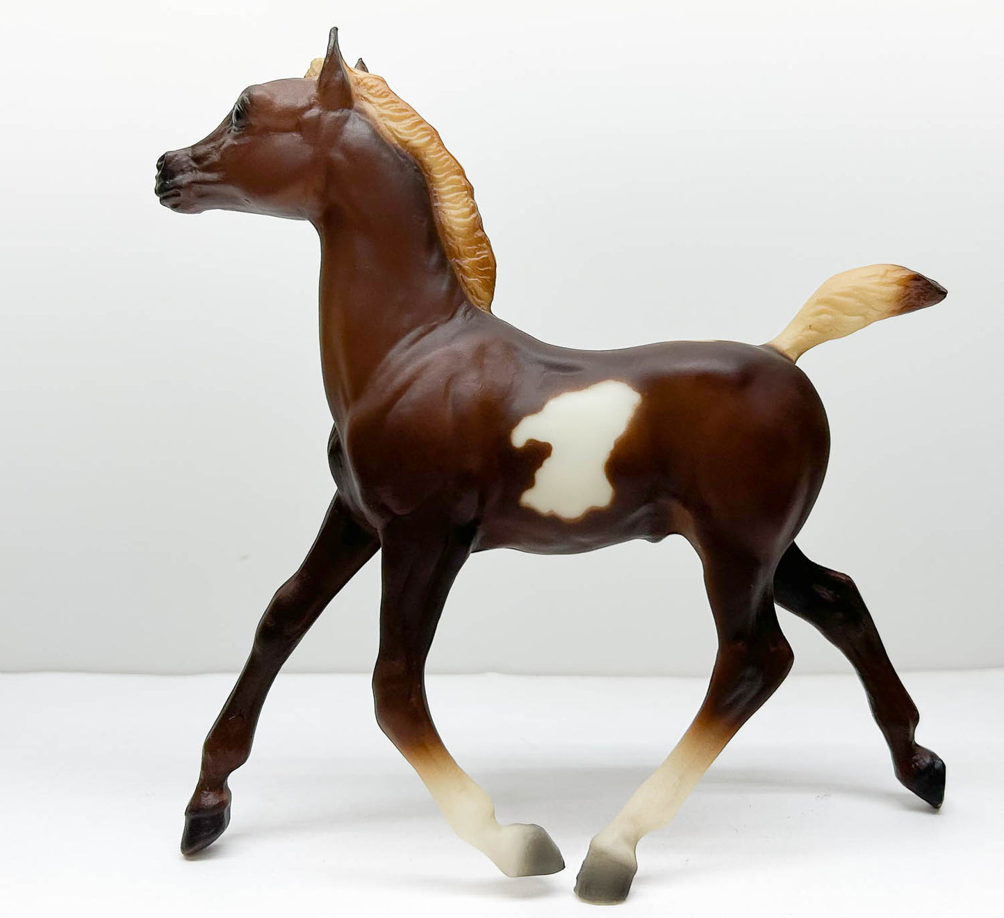 Running Foal, Liver Chestnut Pinto