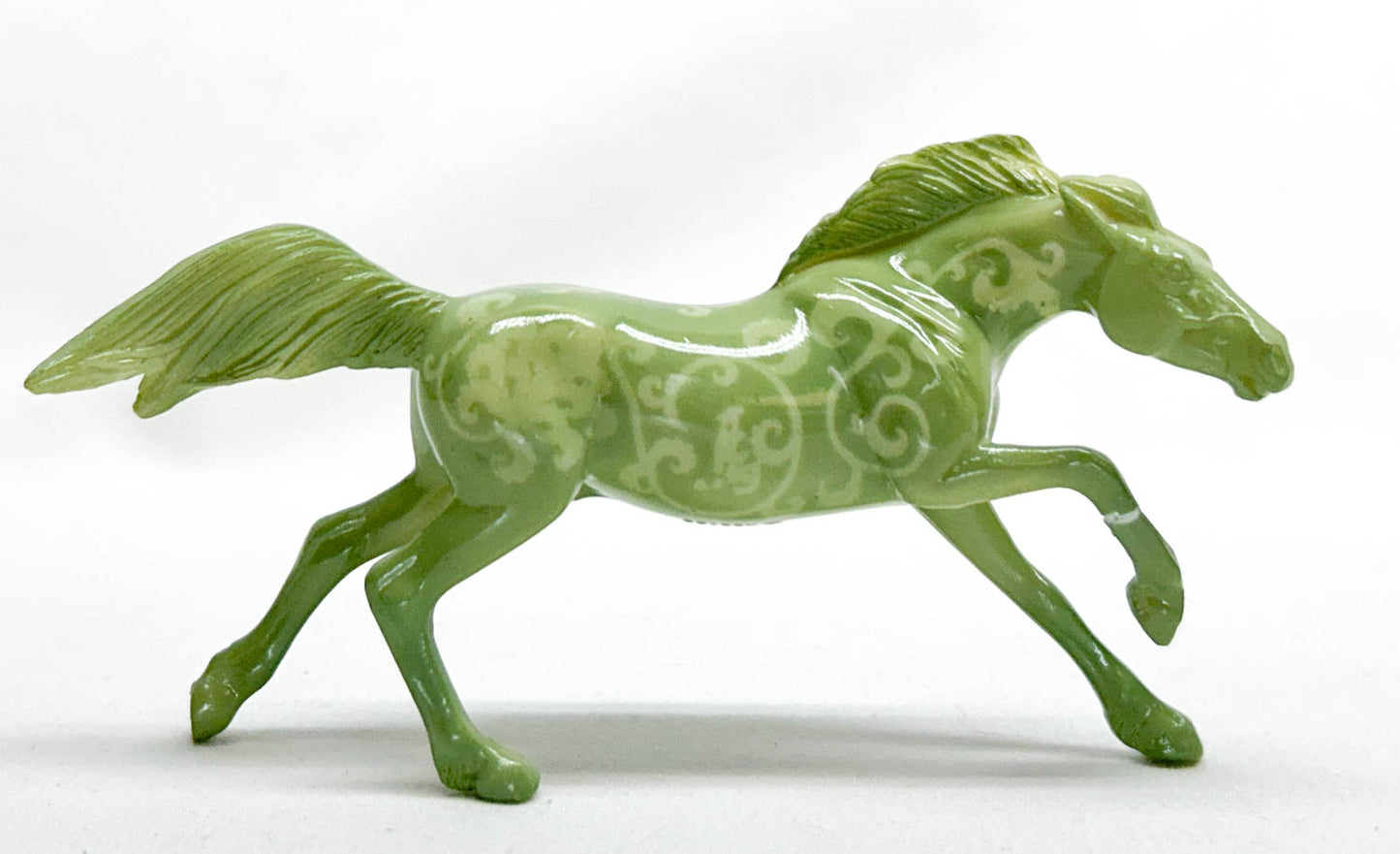 Mustang, Jade Green with Flourish Design - Breyerfest SR (Body)