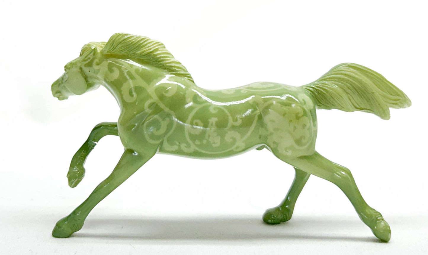 Mustang, Jade Green with Flourish Design - Breyerfest SR (Body)