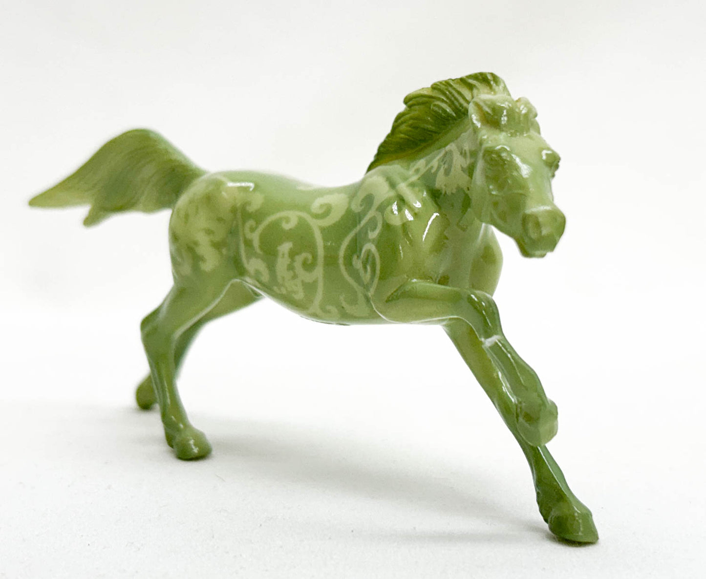 Mustang, Jade Green with Flourish Design - Breyerfest SR (Body)