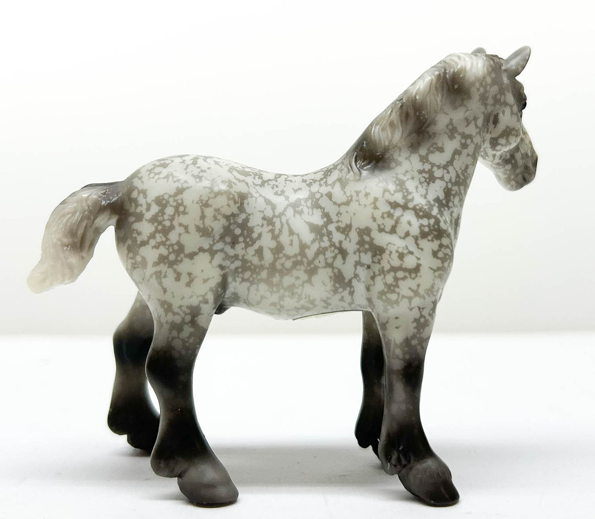 Vaulting Draft Horse, Dapple Grey