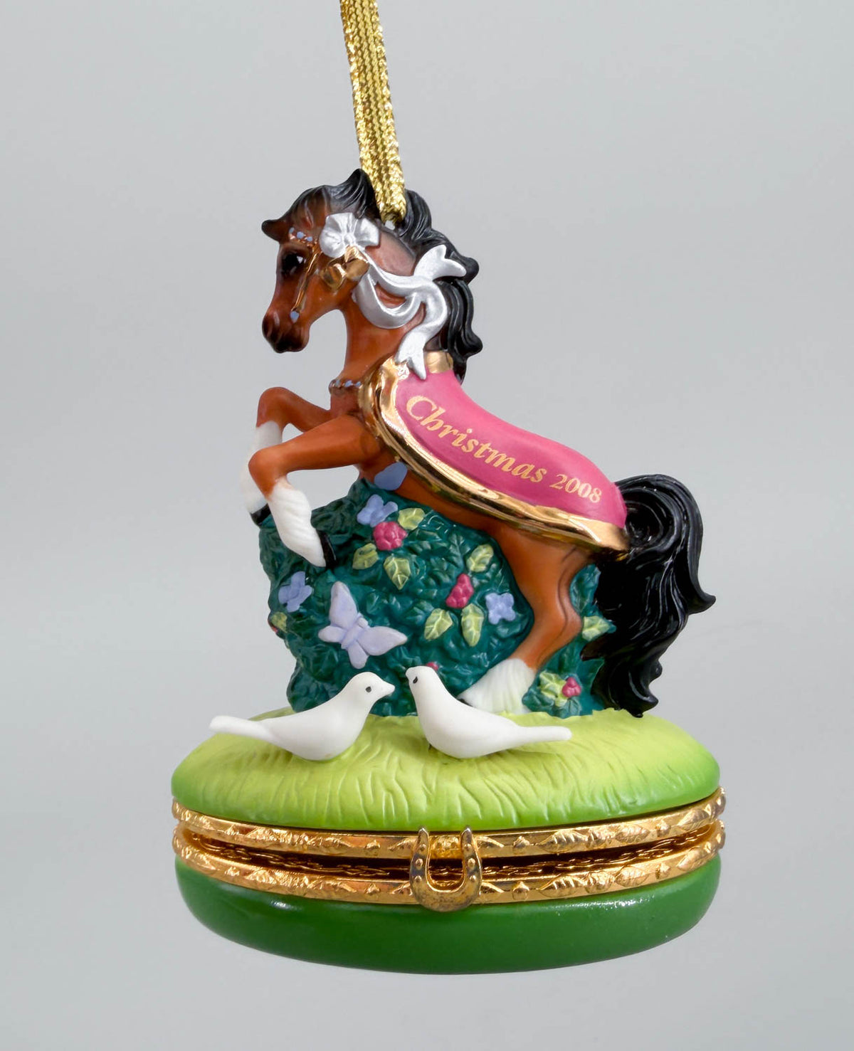 2008 Holiday Christmas Keepsake Ornament - PORCELAIN - 1st in the Series