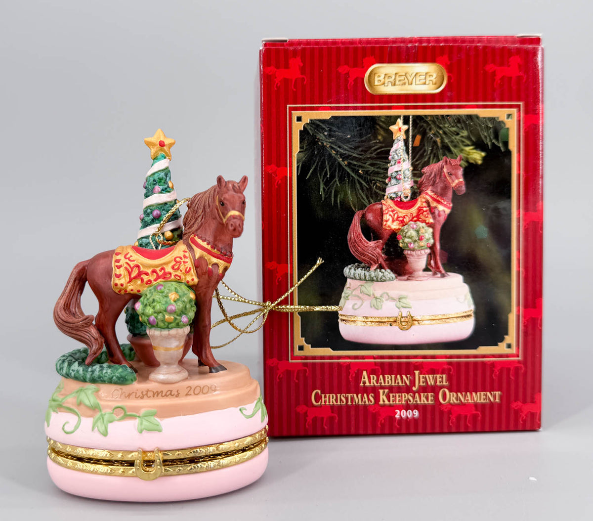 2009 Holiday Arabian Jewel Christmas Keepsake Ornament, Treasure Box - Porcelain