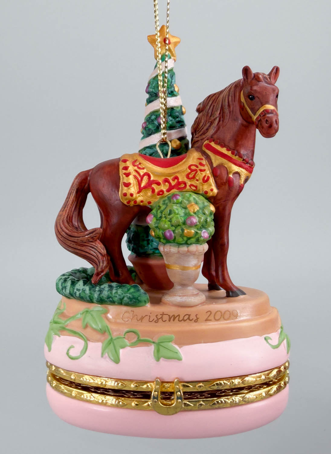 2009 Holiday Arabian Jewel Christmas Keepsake Ornament, Treasure Box - Porcelain
