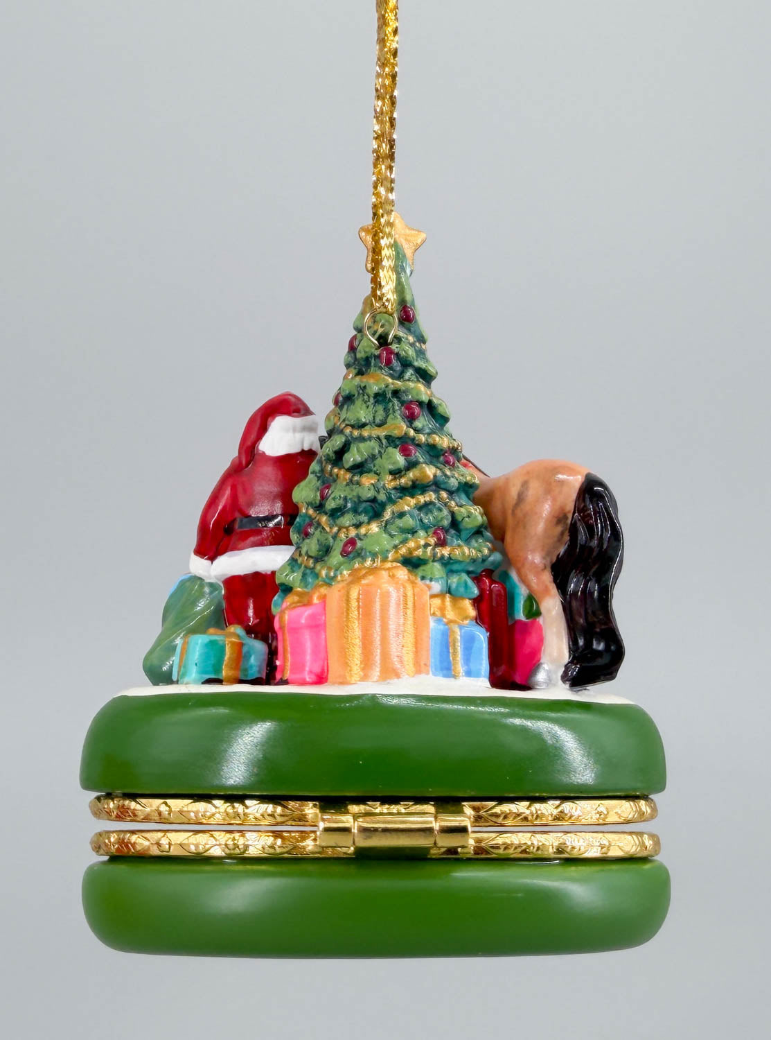 2011 Holiday Christmas Wish Treasure Box Keepsake Ornament - PORCELAIN